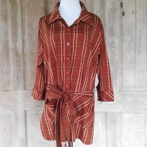 Gold Flava Belted Tunic Top